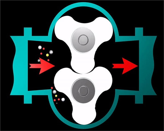 转子泵工作原理动图